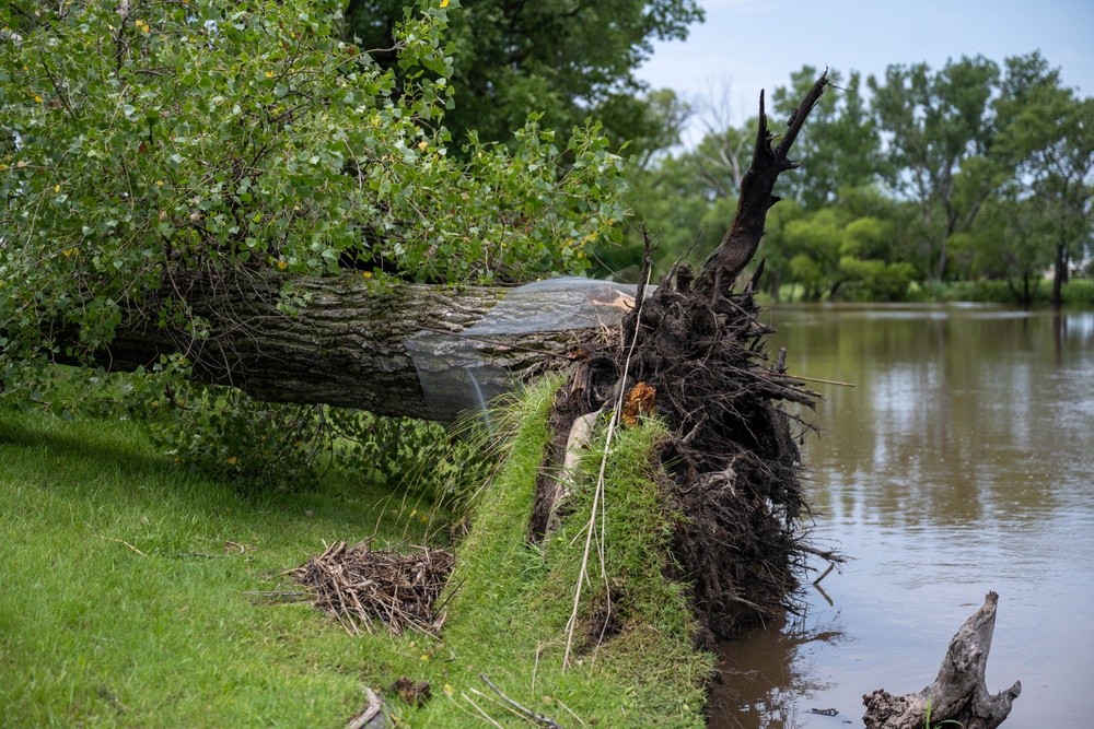 22nd Civil Engineer Squadron cleans up after storm