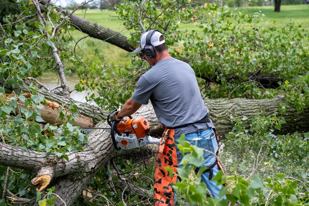 22nd Civil Engineer Squadron cleans up after storm