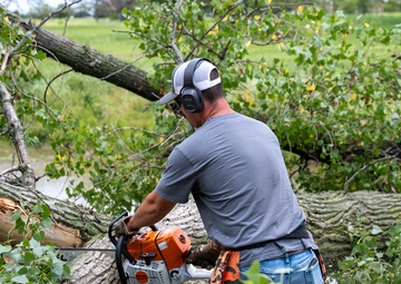 22nd Civil Engineer Squadron cleans up after storm