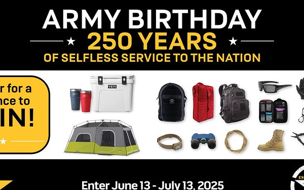 250th Army Birthday Sweepstakes