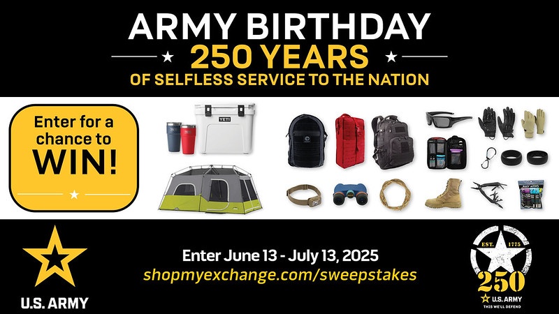 250th Army Birthday Sweepstakes