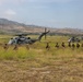 U.S. Marines and Indonesian Korps Marinir perform air raids at the infantry immersion trainer