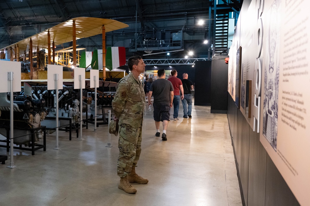 Following annual training, members of the 181st Intelligence Wing visit the National Museum of the U.S. Air Force on Wright-Patterson Air Force Base
