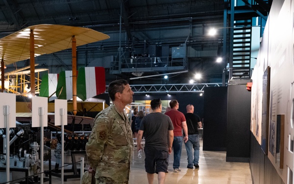 Following annual training, members of the 181st Intelligence Wing visit the National Museum of the U.S. Air Force on Wright-Patterson Air Force Base