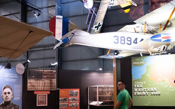 Following annual training, members of the 181st Intelligence Wing visit the National Museum of the U.S. Air Force on Wright-Patterson Air Force Base