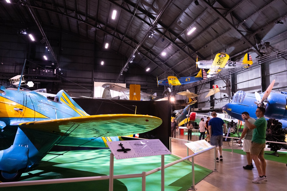 Following annual training, members of the 181st Intelligence Wing visit the National Museum of the U.S. Air Force on Wright-Patterson Air Force Base