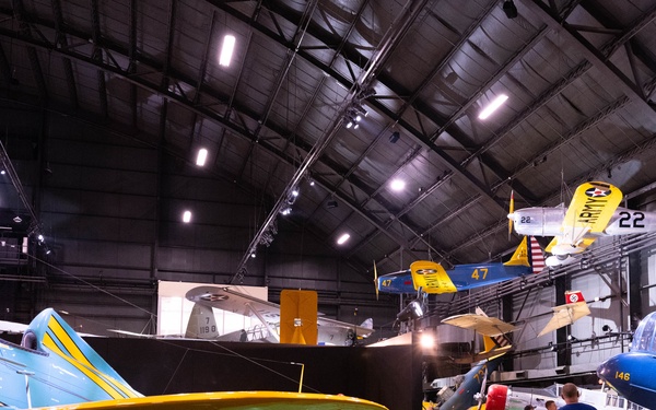 Following annual training, members of the 181st Intelligence Wing visit the National Museum of the U.S. Air Force on Wright-Patterson Air Force Base
