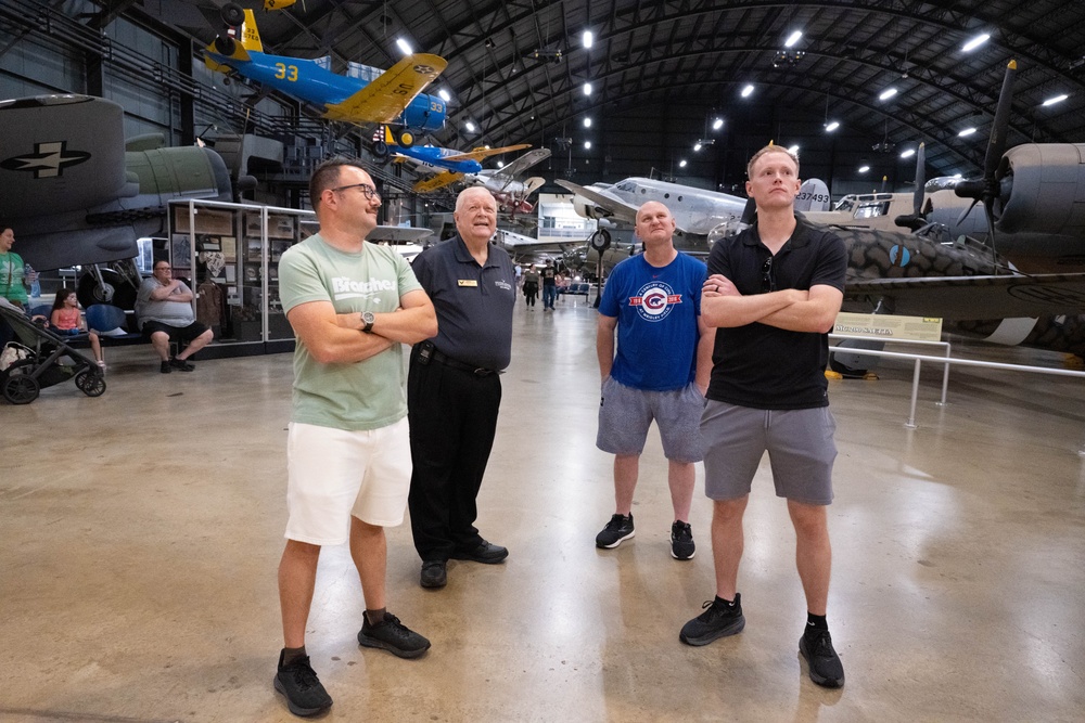 Following annual training, members of the 181st Intelligence Wing visit the National Museum of the U.S. Air Force on Wright-Patterson Air Force Base