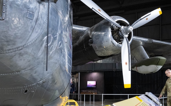 Following annual training, members of the 181st Intelligence Wing visit the National Museum of the U.S. Air Force on Wright-Patterson Air Force Base