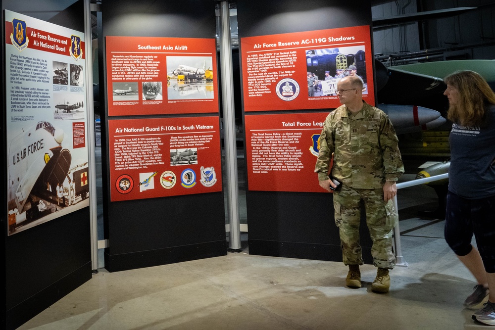 Following annual training, members of the 181st Intelligence Wing visit the National Museum of the U.S. Air Force on Wright-Patterson Air Force Base