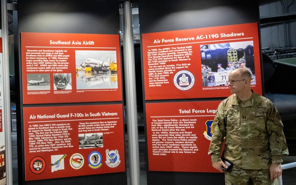 Following annual training, members of the 181st Intelligence Wing visit the National Museum of the U.S. Air Force on Wright-Patterson Air Force Base