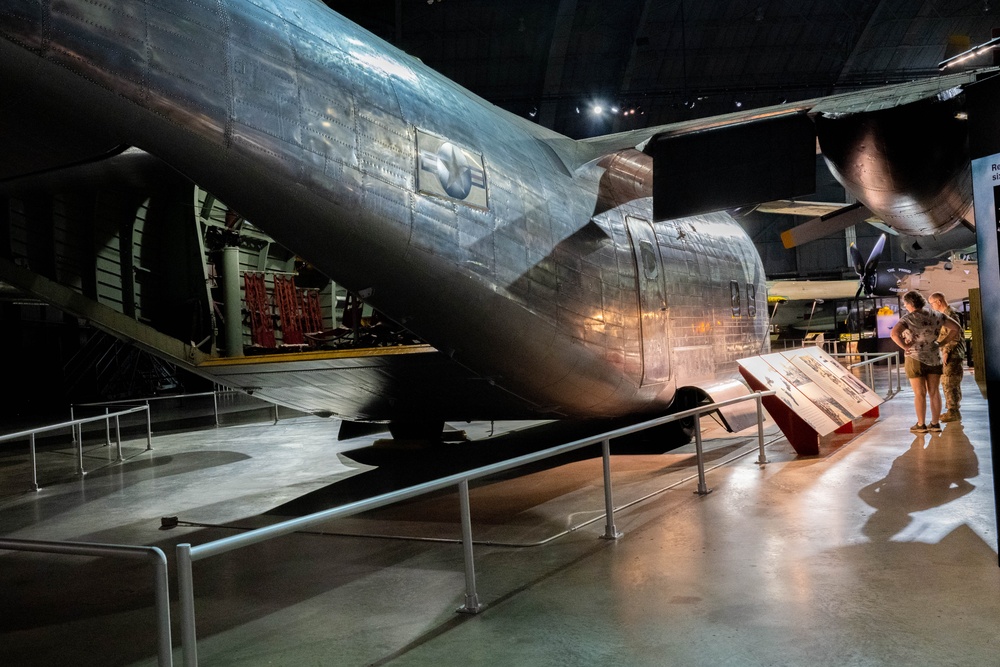 Following annual training, members of the 181st Intelligence Wing visit the National Museum of the U.S. Air Force on Wright-Patterson Air Force Base