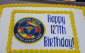 Navy and Marine Corps Force Health Protection Command Hosts a Cake Cutting Ceremony for the 127th Hospital Corpsman Birthday