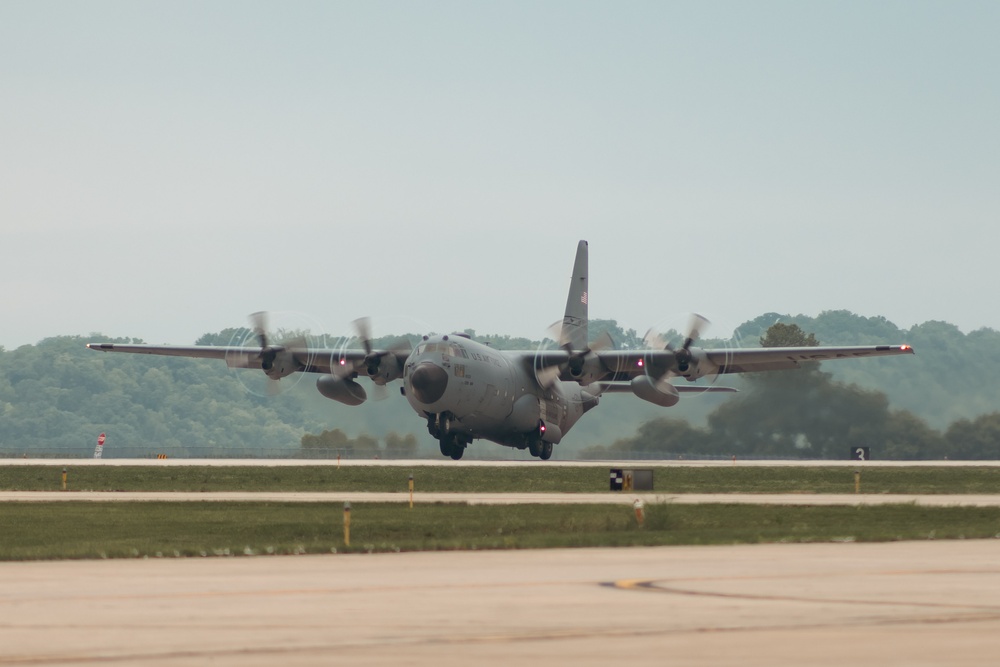 C-130H Hercules Engine Running Crew Change