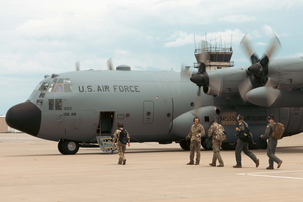C-130H Hercules Engine Running Crew Change