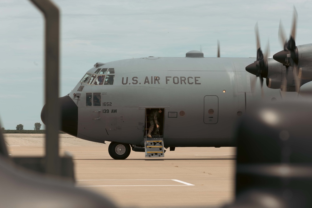 C-130H Hercules Engine Running Crew Change