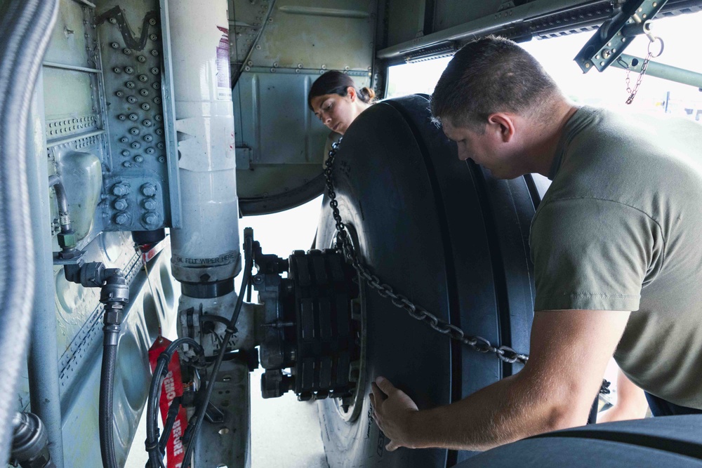 C130H Wheel and Tire Replacement