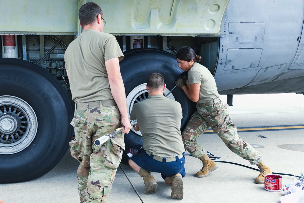 C130H Wheel and Tire Replacement