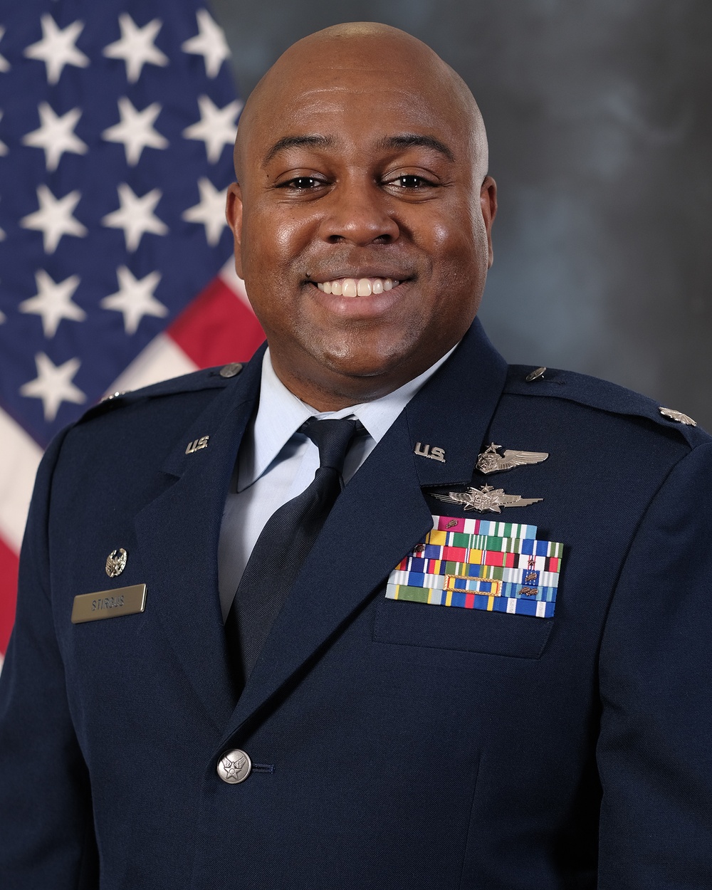 Official Photo of U.S. Air Force Lt. Col. Warren Stirgus