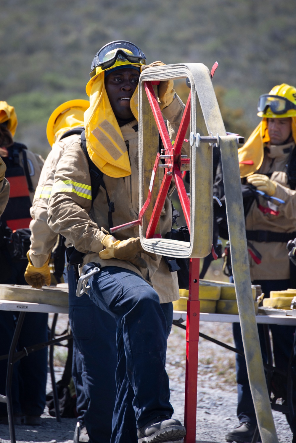 San Diego Firefighter Recruits conduct wildland firefighting training on MCAS San Diego Firefighter Recruits conduct wildland firefighting training on MCAS Miramar
