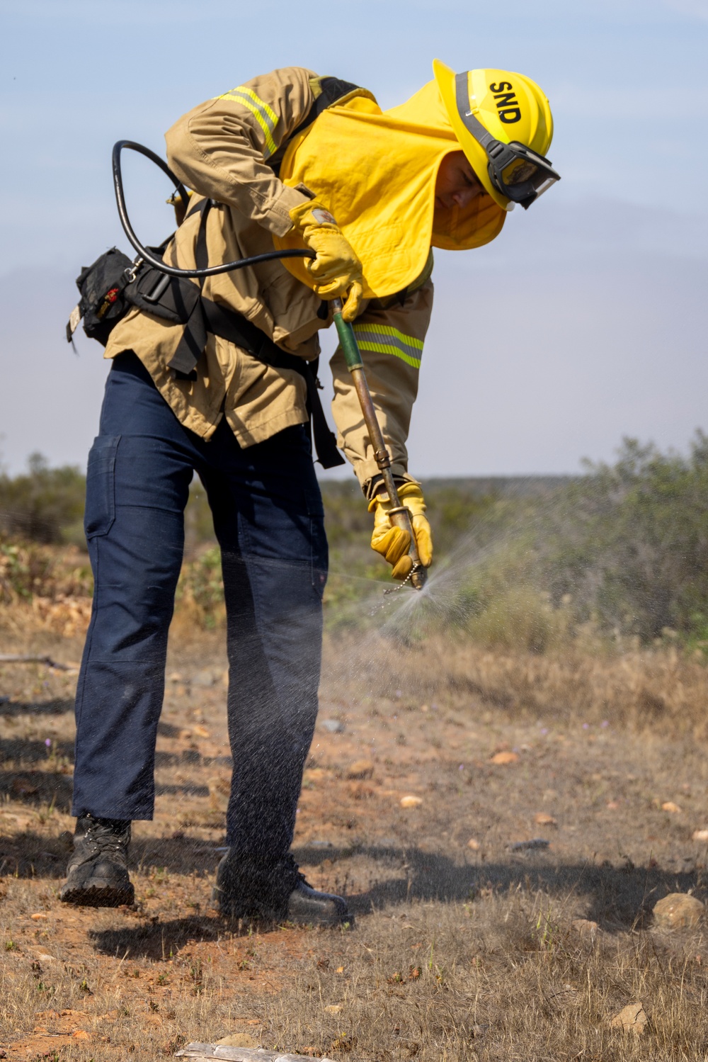 San Diego Firefighter Recruits conduct wildland firefighting training on MCAS San Diego Firefighter Recruits conduct wildland firefighting training on MCAS Miramar