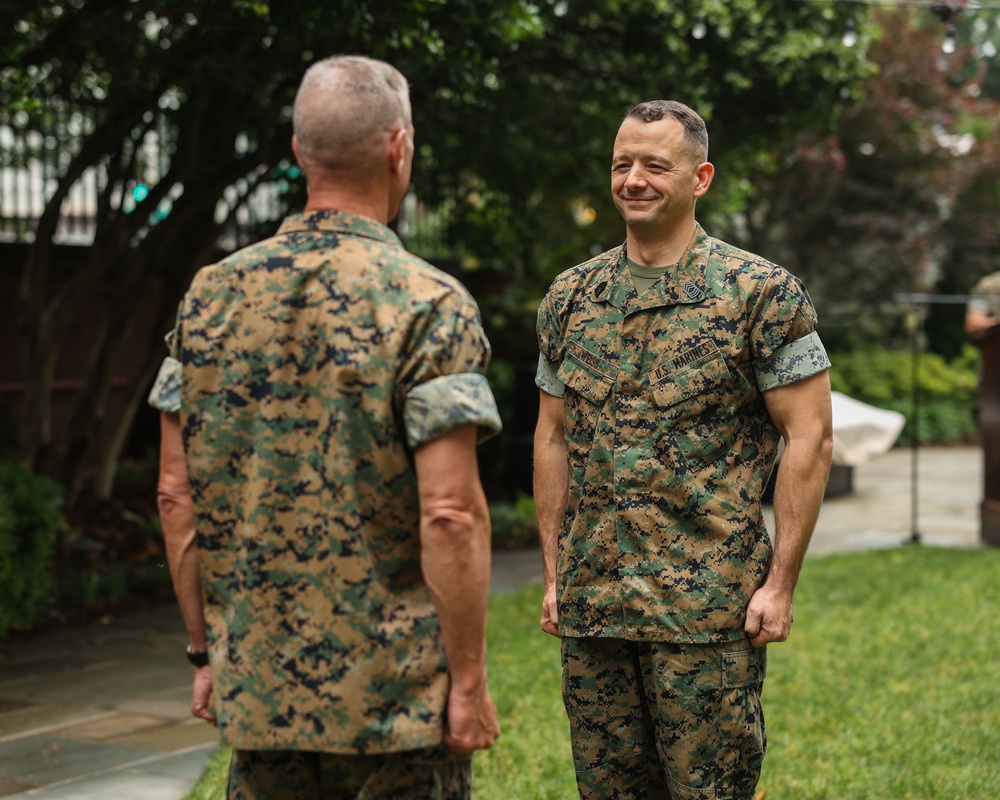 Master Gunnery Sgt. Richard E. Weiss Frocking Ceremony