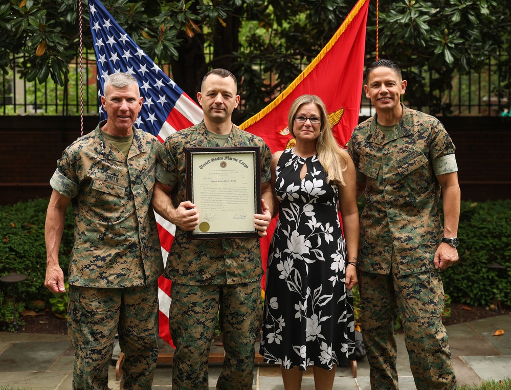 Master Gunnery Sgt. Richard E. Weiss Frocking Ceremony