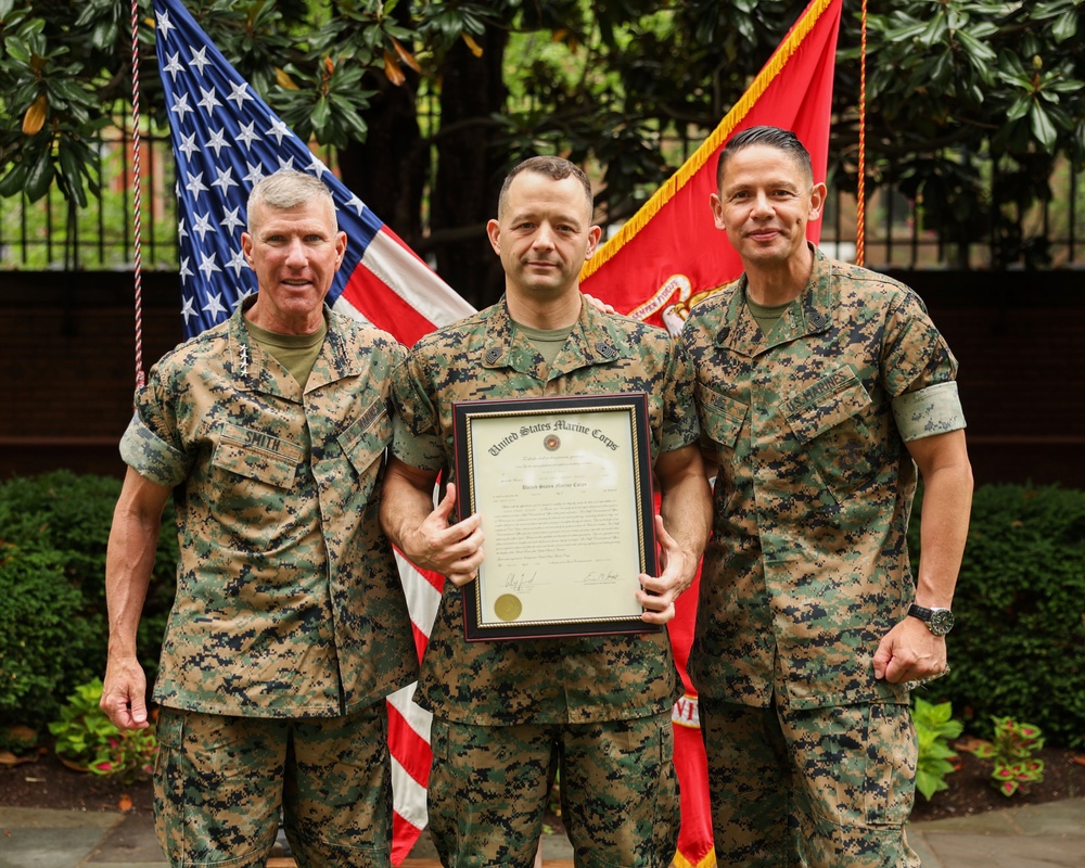 Master Gunnery Sgt. Richard E. Weiss Frocking Ceremony
