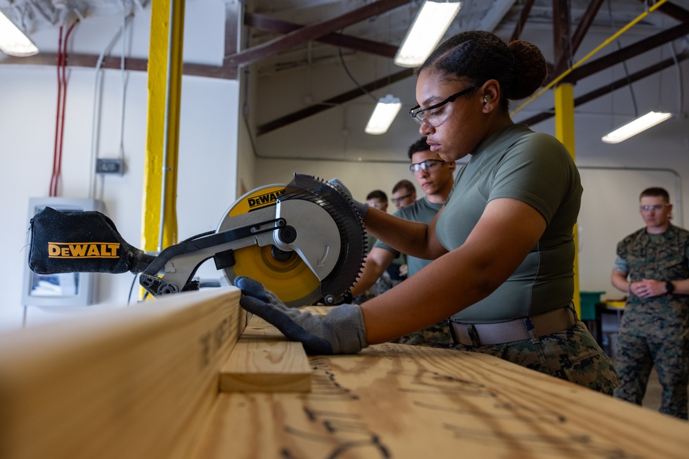 U.S. Marines with Distribution Management Instruction Company practice methods of preservation
