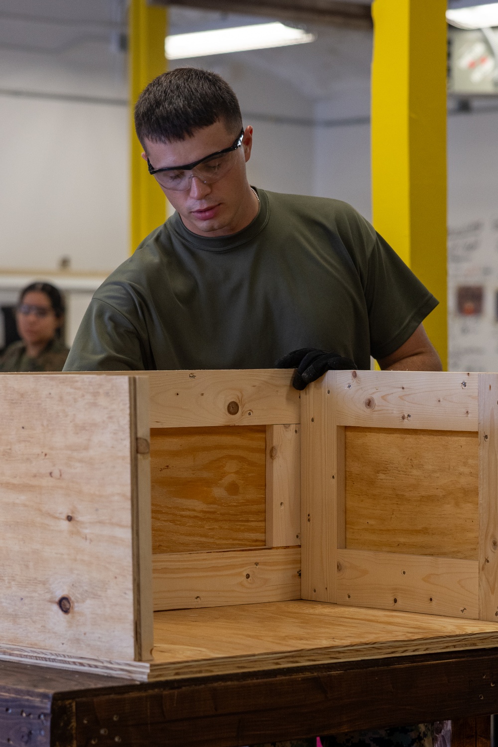 U.S. Marines with Distribution Management Instruction Company practice methods of preservation
