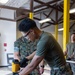 U.S. Marines with Distribution Management Instruction Company practice methods of preservation