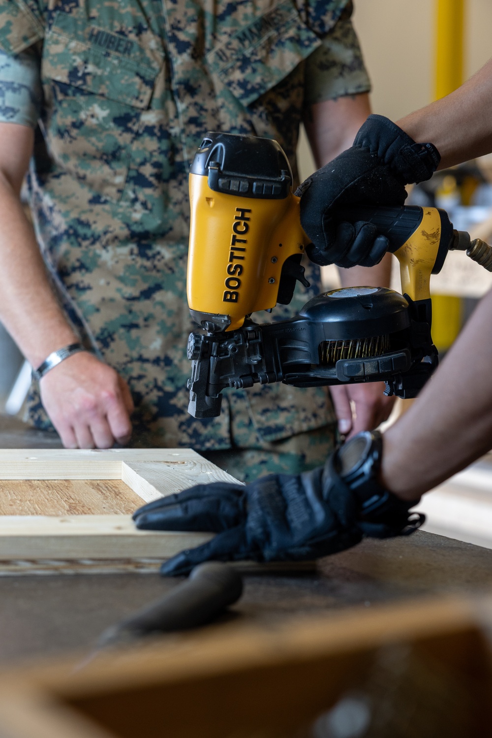 U.S. Marines with Distribution Management Instruction Company practice methods of preservation