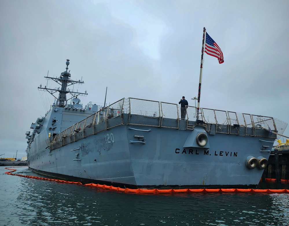 Levin arrives at Port Hueneme