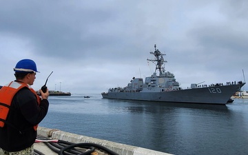 Levin arrives at Port Hueneme