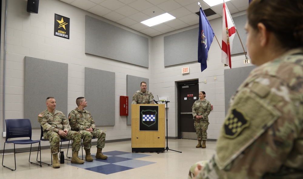 Army Reserve detachment welcomes new commander