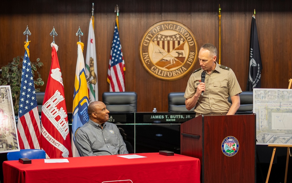 USACE, City of Inglewood solidify water infrastructure partnership with Section 219 agreement