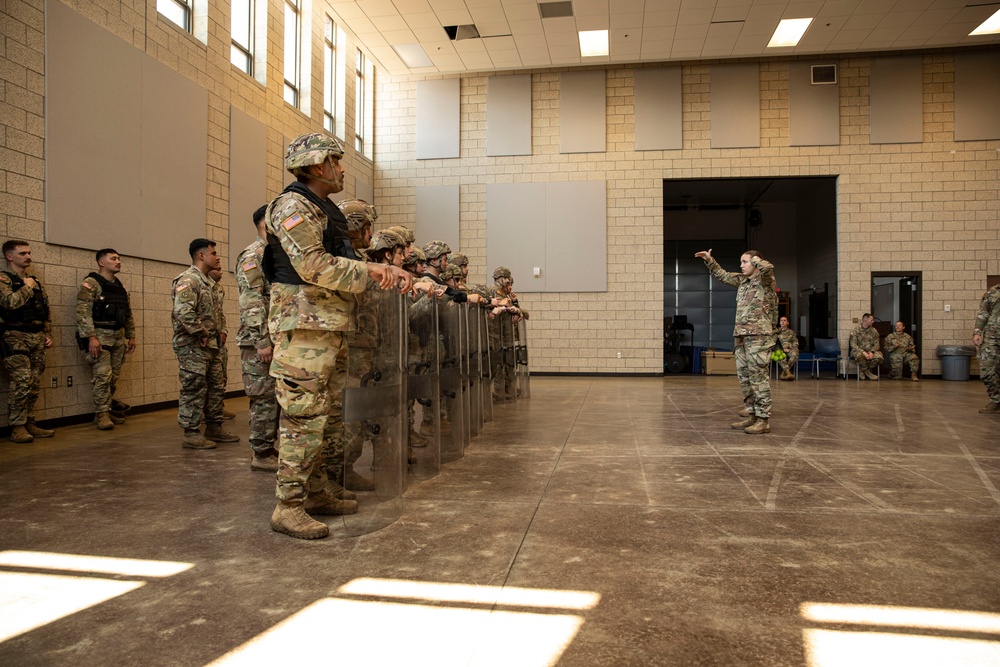 506th, 39th Military Police Detachment conducts Military Assistance for Civil Disturbances training