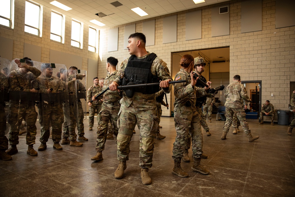 506th, 39th Military Police Detachment conducts Military Assistance for Civil Disturbances training