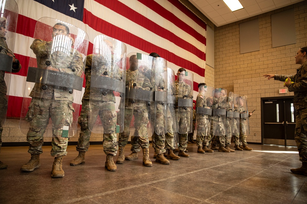 506th, 39th Military Police Detachment conducts Military Assistance for Civil Disturbances training