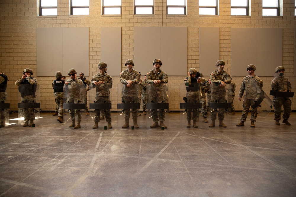 506th, 39th Military Police Detachment conducts Military Assistance for Civil Disturbances training