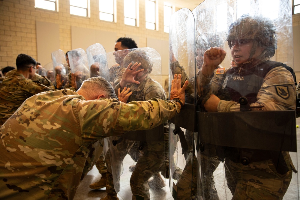 506th, 39th Military Police Detachment conducts Military Assistance for Civil Disturbances training