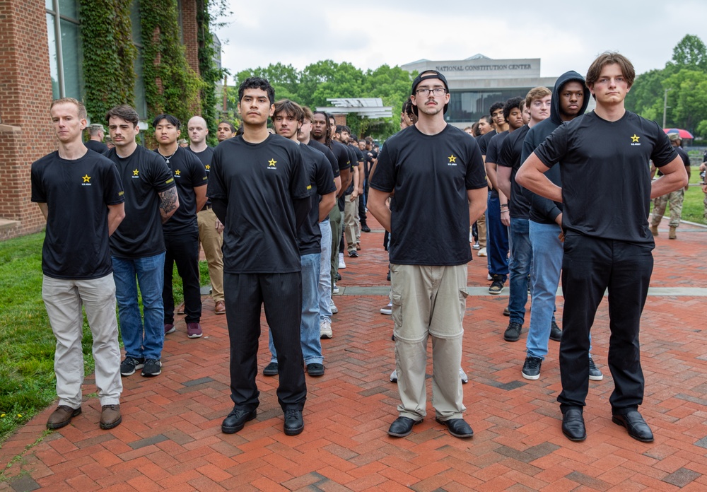 Army 250th Birthday Enlistment Ceremony 2025