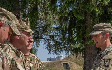 Hungarian Defense Forces Brig. Gen. Balazs Szloszar visits with 12CAB