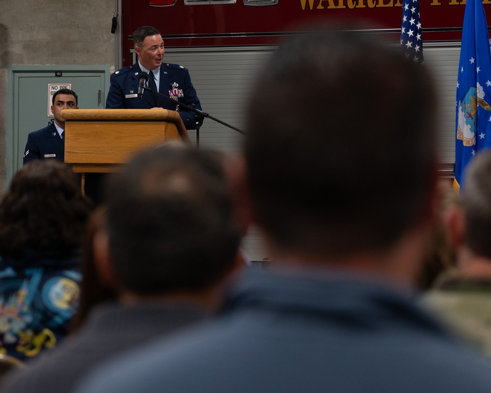 90th Civil Engineer Squadron Change of Command Ceremony
