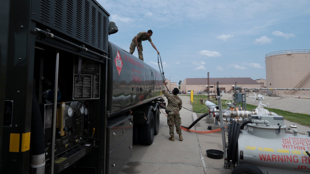 30-year old fuels hydrant system supports B-1 beddown, sustains Global Hawk operations