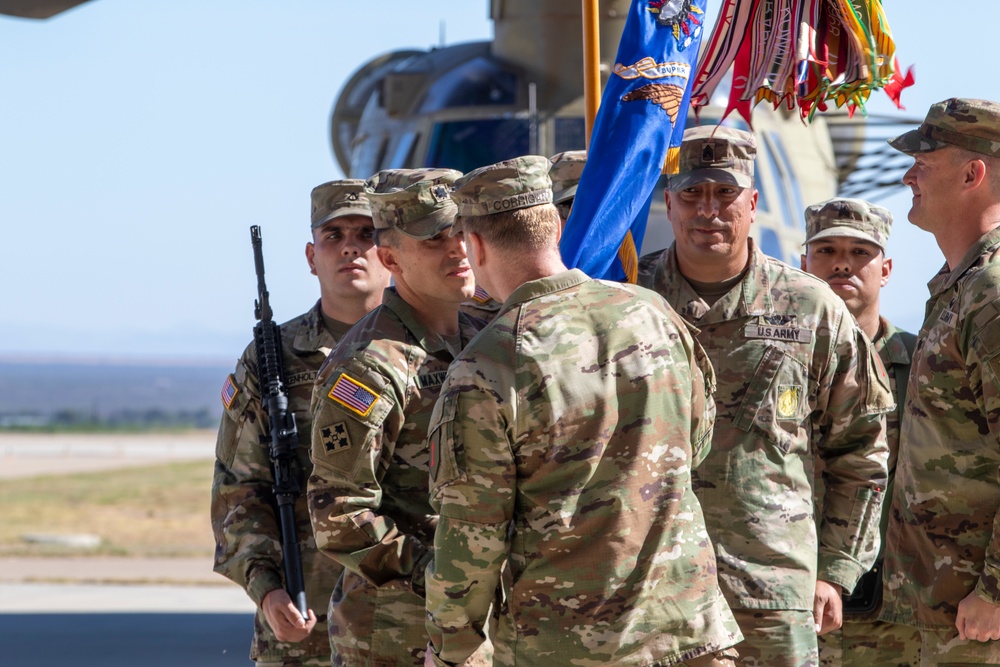 2nd General Support Battalion, 1st Combat Aviation Brigade (2-1GSAB) Change of Command Ceremony
