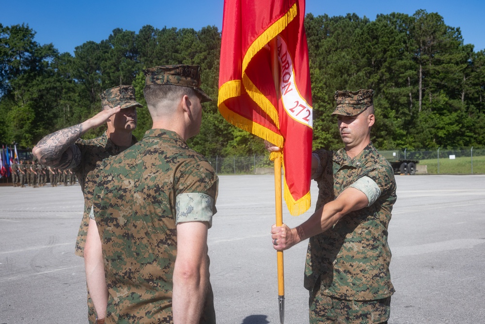 Marine Wing Support Squadron 272 change of command ceremony