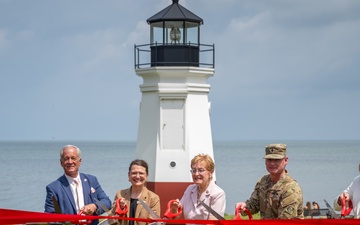 USACE Buffalo District Celebrates Completion of Vermilion West Pier Repair and Start of East Pier Repair