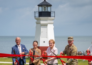 Corps of Engineers, City of Vermilion, &amp; Erie Metroparks Celebrate Completion of West Pier Repair and Start of East Pier Repair