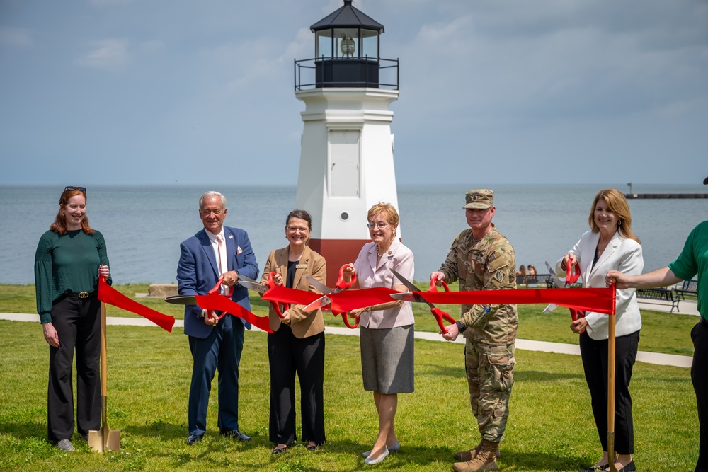 USACE Buffalo District Celebrates Completion of Vermilion West Pier Repair and Start of East Pier Repair